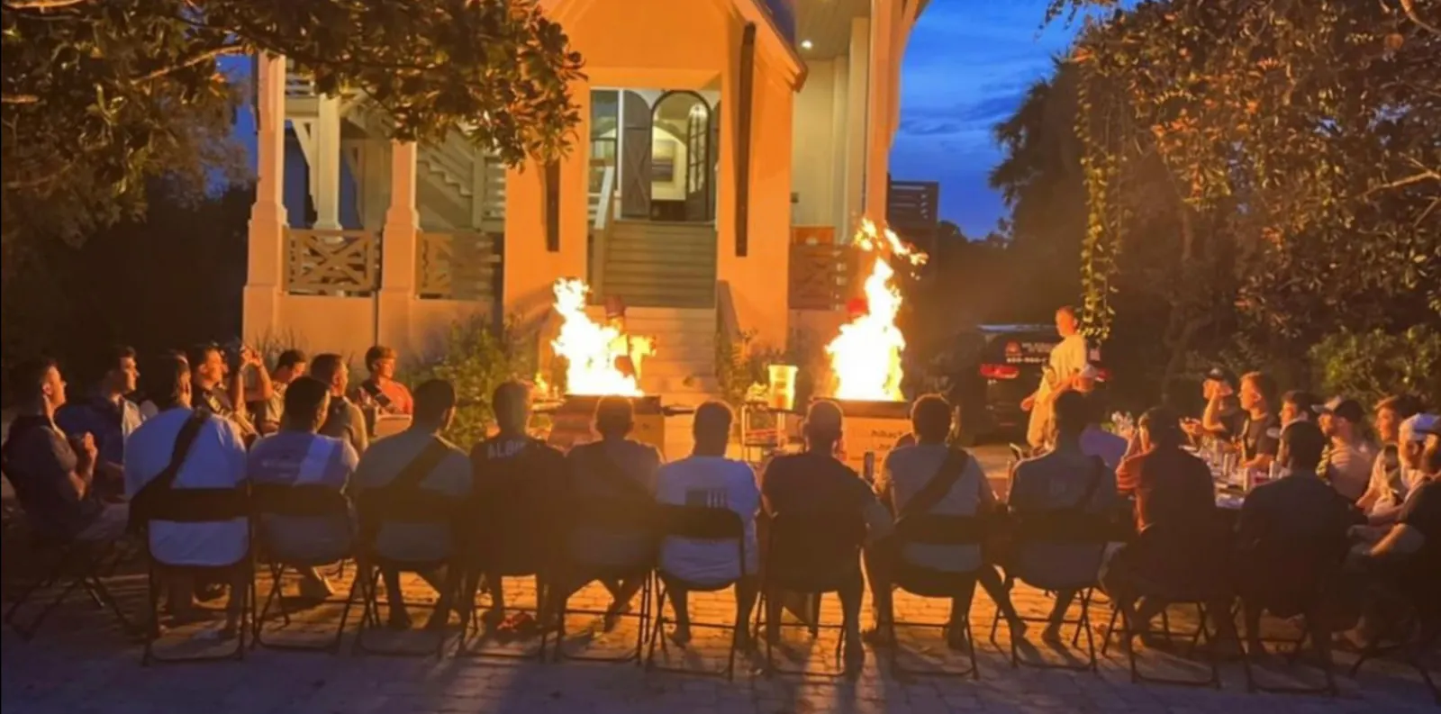 Private hibachi chef party at home in Hilliard Ohio