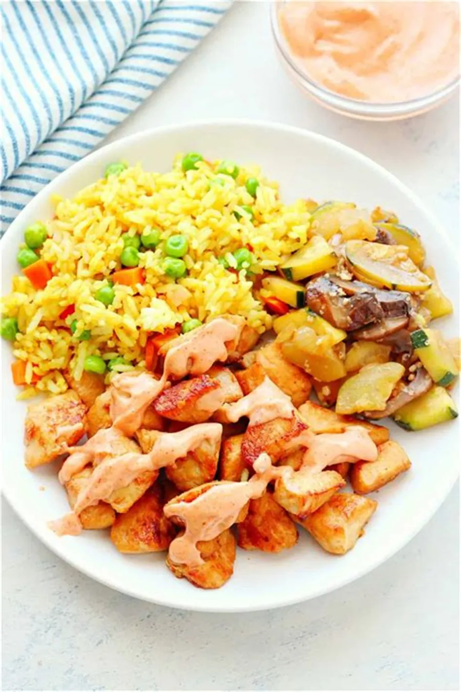 Surf &amp; Turf with Noodles hibachi dinner cooked at a private hibachi party in Columbus Ohio